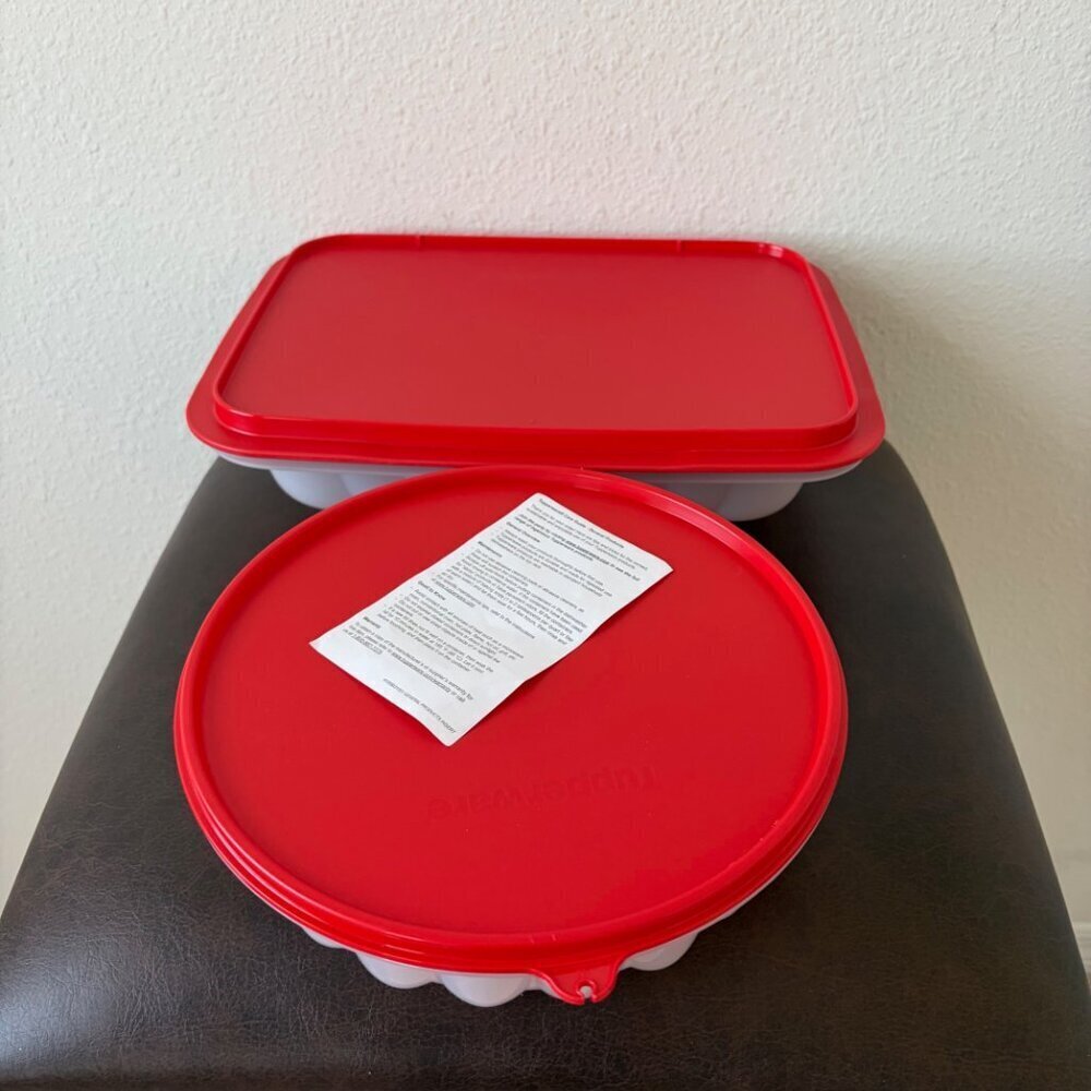Tupperware Multi-Layer and Round Jel Party Molds Set NEW - Picture 3 of 6